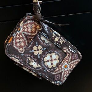 Vera Bradley Brown Canyon Floral Patterned Wristlet